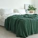 Покривало 220х240 LA MODNO GENOVA DUCK GREEN темно-зелене 200415 фото 2