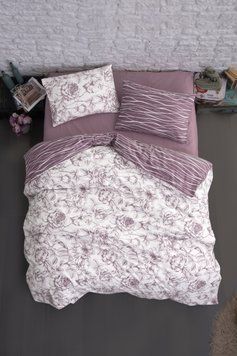 Євро комплект постільної білизни First Choice фланель Rozen powder 200x220 m017457 фото