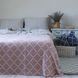 Плед 150x200 LA MODNO DIAMOND ROSE-ECRU рожево-бежевий 200260 фото 5
