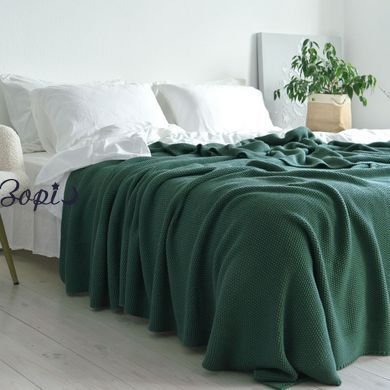 Покривало 170х240 LA MODNO CORN DUCK GREEN темно-зелене 200413 фото