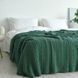 Покривало 170х240 LA MODNO GENOVA DUCK GREEN темно-зелене 200416 фото 2