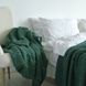 Покривало 170х240 LA MODNO GENOVA DUCK GREEN темно-зелене 200416 фото 8